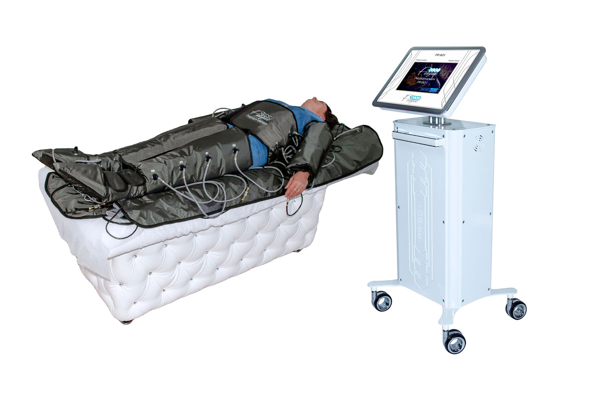 PR-901 aparat de presoterapie cu miostimulare si incalzire IR Alvi-Prague